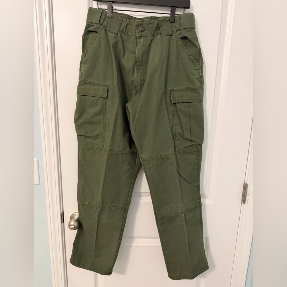 5.11 Tactical Ripstop Cargo Pants Mens 35 Green Utility Military Work Duty
